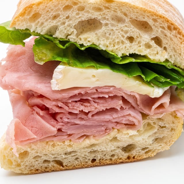 Imported Ham & Brie Sandwich.