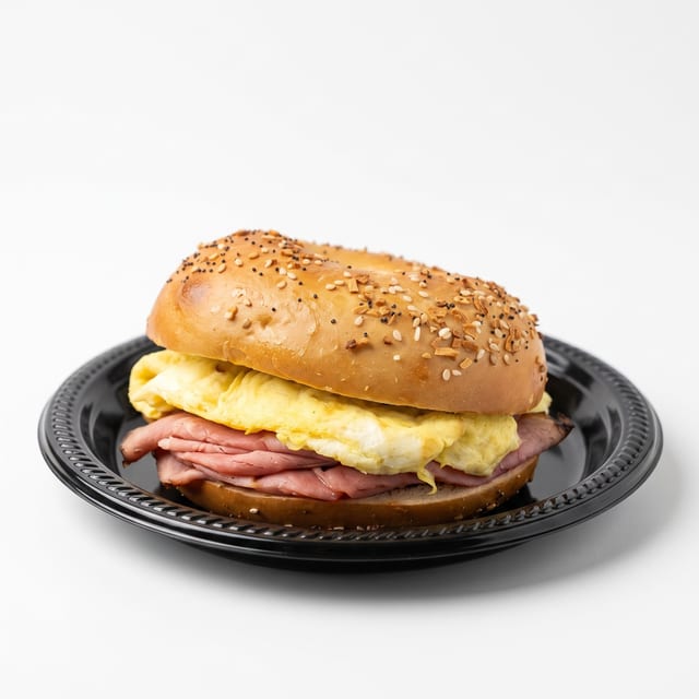 Pastrami & Egg Sandwich.
