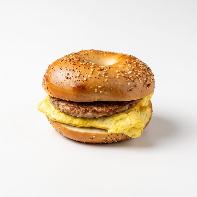 Turkey Sausage, Egg & Cheese Sandwich.
