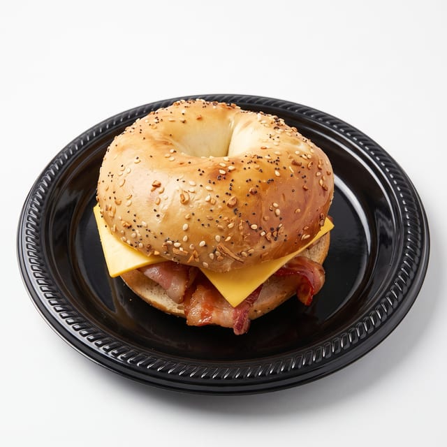 Turkey Bacon, Egg & Cheese Sandwich.