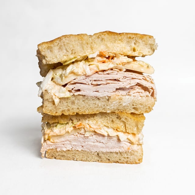 Oven Gold Turkey & Swiss Cheese Sandwich.