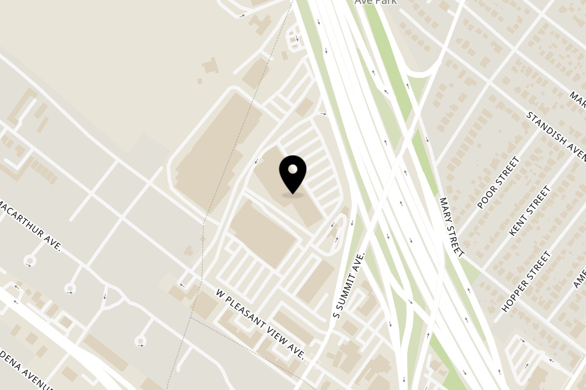 Map showing the location of Bagel Buffet on 395 NJ-17 in Lodi